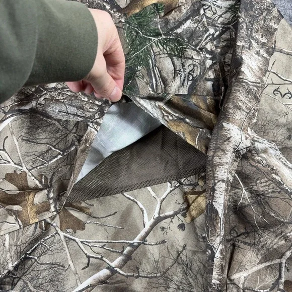 Field & Stream REALTree Camo Shirt Mens 2XL Roll Tab Vented Button Down Pockets - Picture 8 of 13